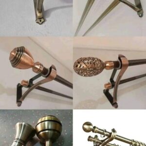 Smooth curtain rods accessories