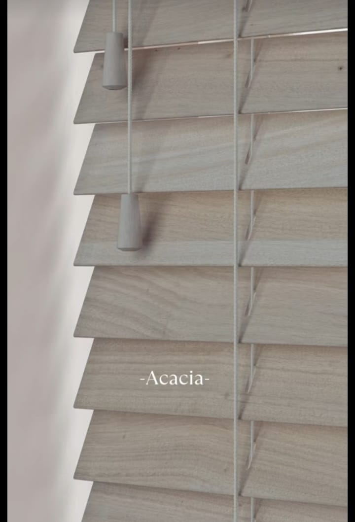 wooden blinds per m²