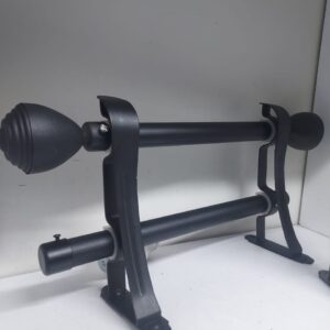 Matt Black 1M Double Curtain Rod