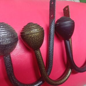 Powder-coated curtains holder