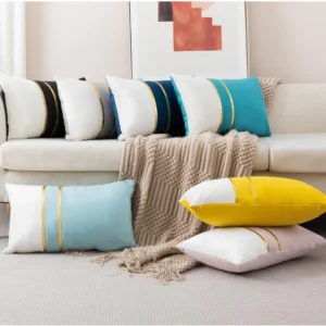 Velvet Decorative Lumbar Cushion Cover