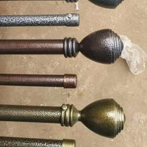 Smooth curtain rod flower copper